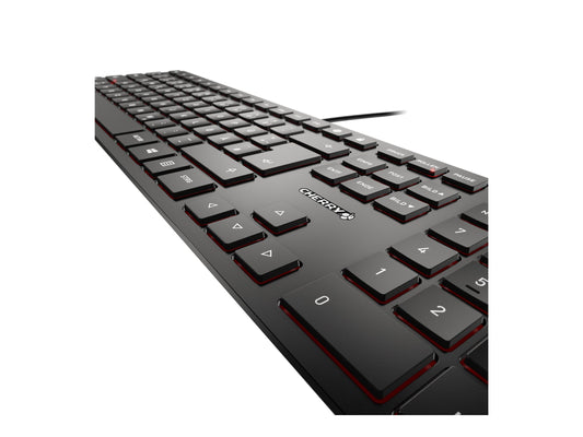CHERRY KC 6000 SLIM Corded Keyboard - USB - BLACK (DE)