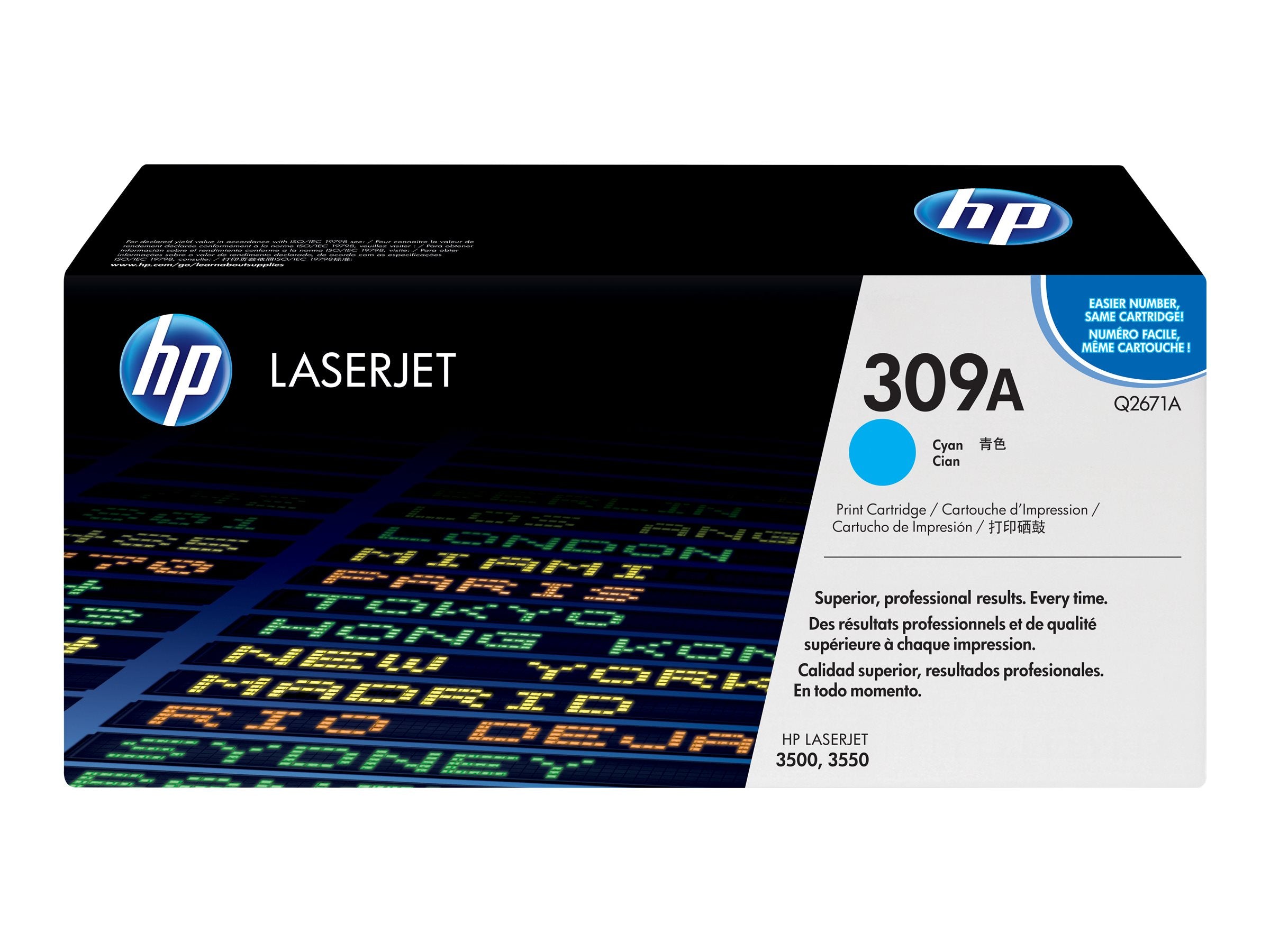 HP 309A Cyan Original LaserJet Toner Cartridge Cartouche de toner 1 piece(s)
