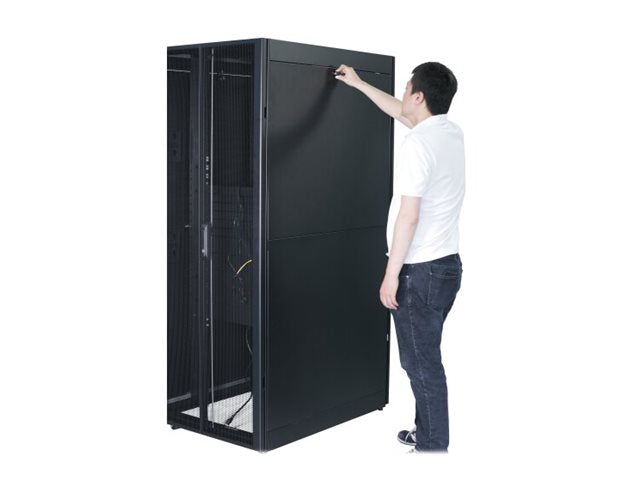 APC Easy Rack 48Ux600x1200 Roof/Side panel/castors/feet No Bottom 4Brackets black