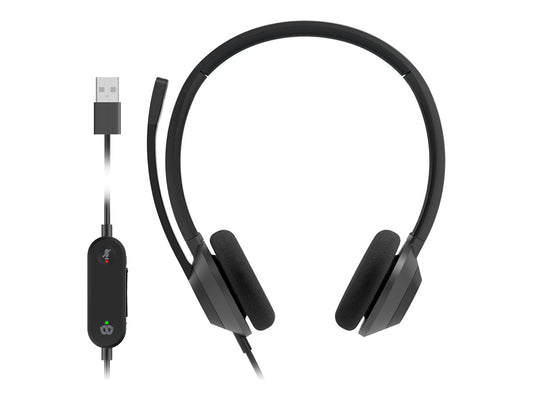 CISCO Headset 322 Wired Dual Carbon Black USB-A Teams Qualified