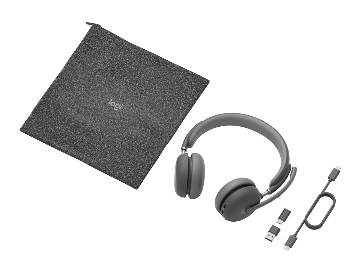LOGITECH HEADSET - Zone Wireless 2 UC - GRAPHITE TEAMS - 2.4GHZ/BT - EMEA-914 - A00174 A00172 NO STAND