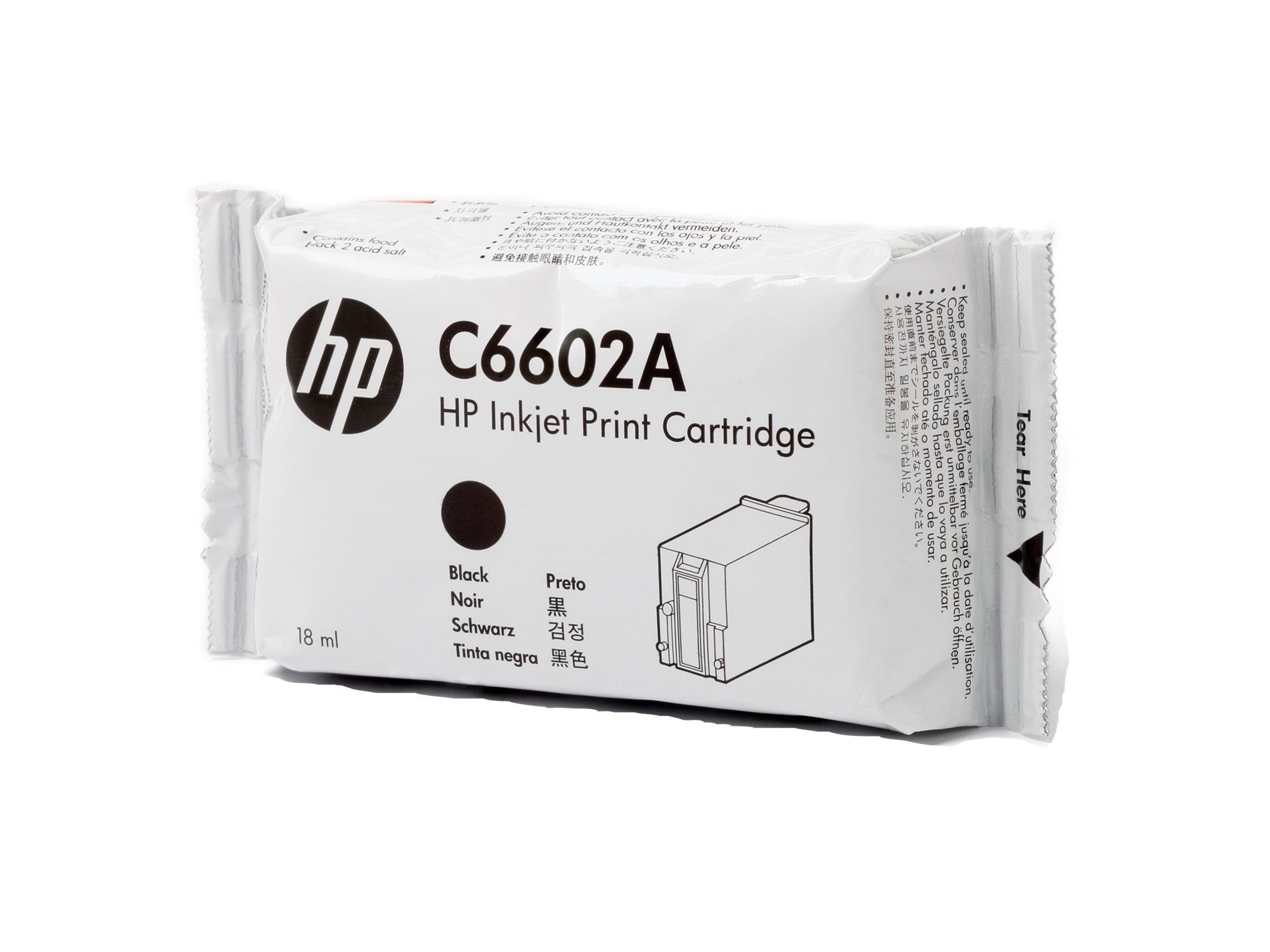 HP original TIJ 1.0 original Ink cartridge C6602A black standard capacity 1-pack