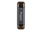 TRANSCEND ESD310C 512Go External SSD USB 10Gbps Type C/A