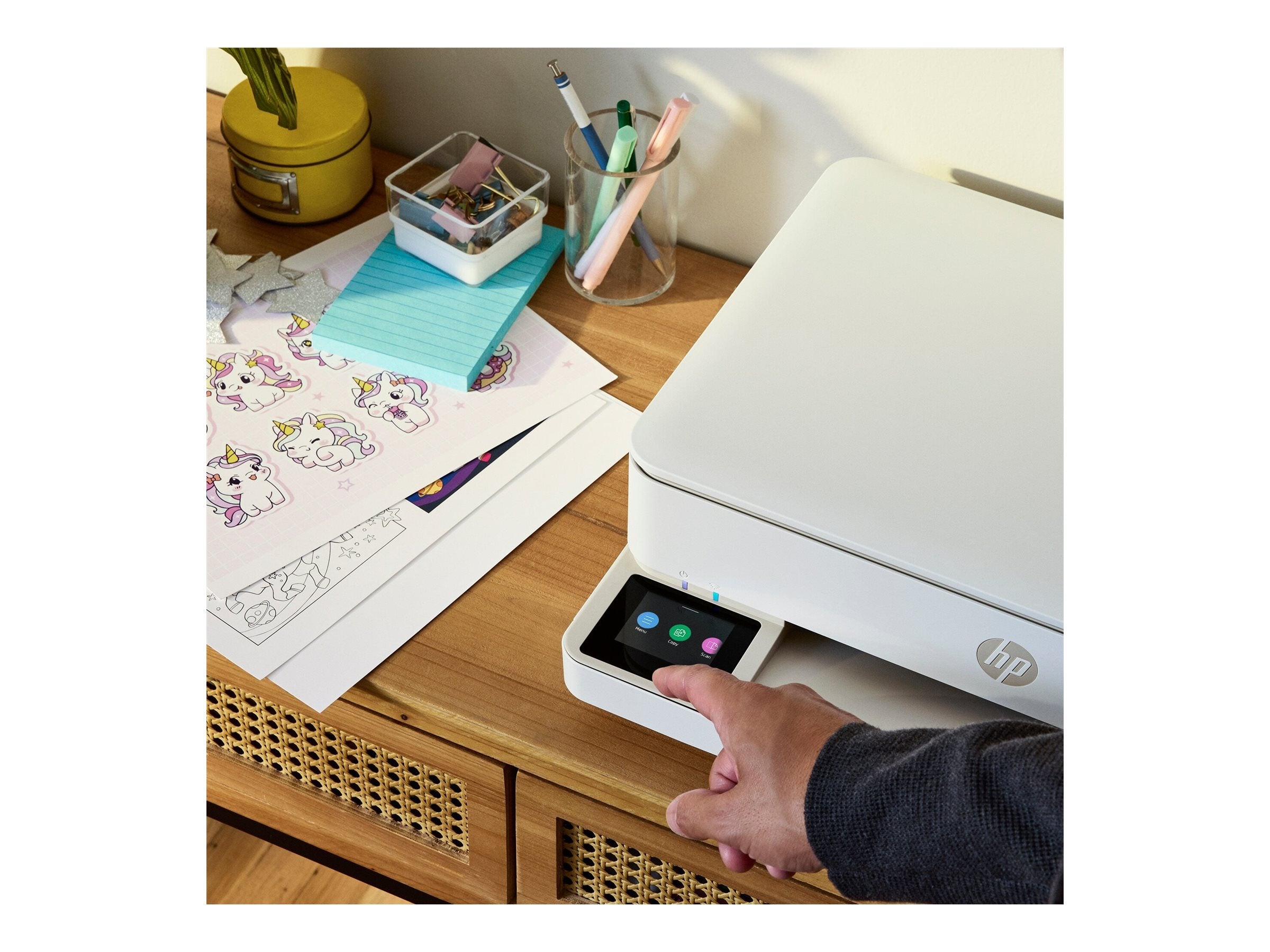 HP ENVY 6132e All-in-One MFP colour inkjet 216x297mm A4 8ppm Copy 10ppm Print 100sheets USB Wi-Fi portobello