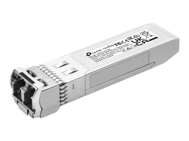 TP-LINK SM6110-SR 10G/25Gbase-SR SFP+/SFP28 LC Transceiver up to 300m for SX6632YF SG3428X and SG3452X.