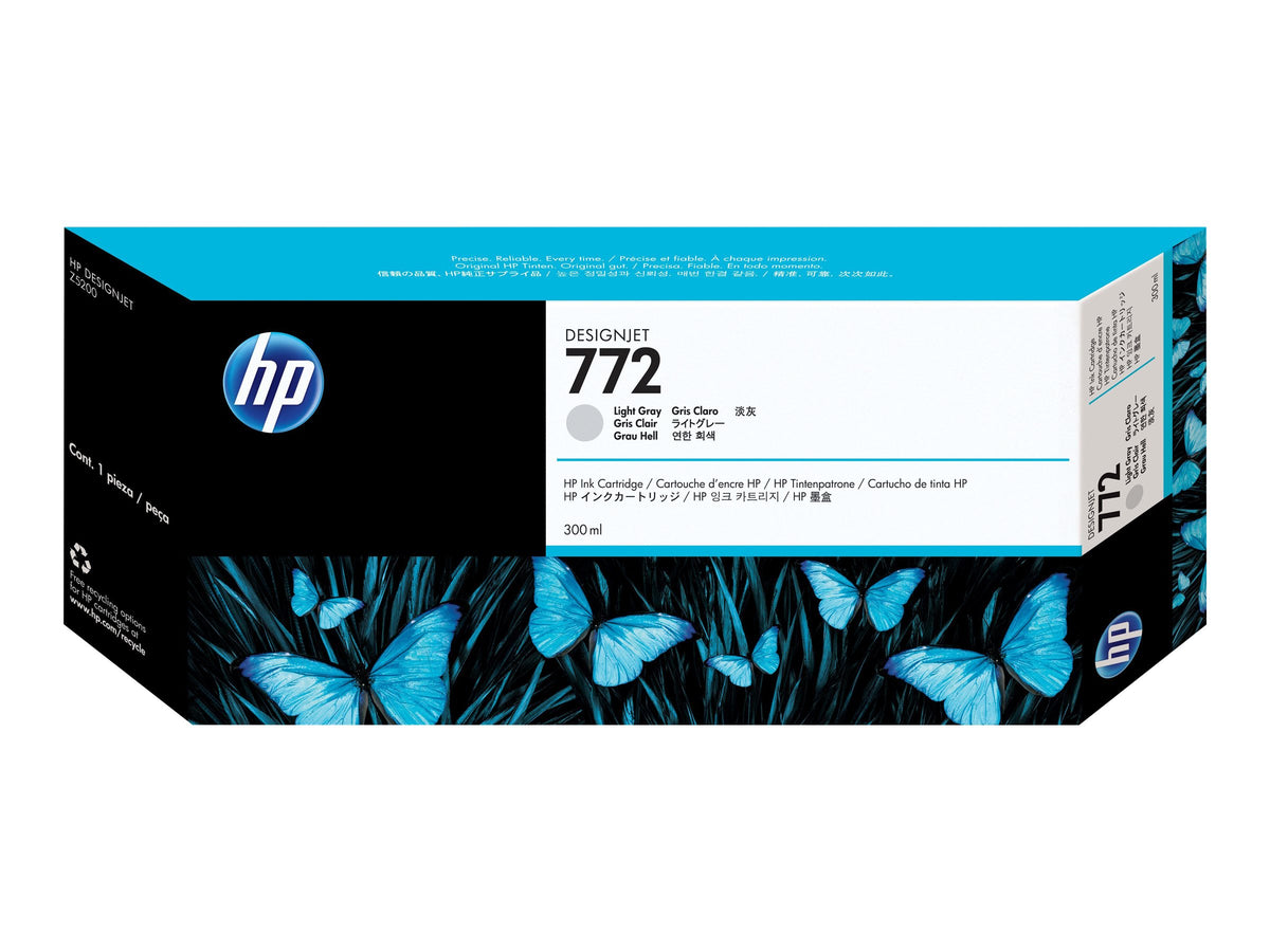 HP 772 original Ink cartridge CN634 light grey standard capacity 300ml 1-pack
