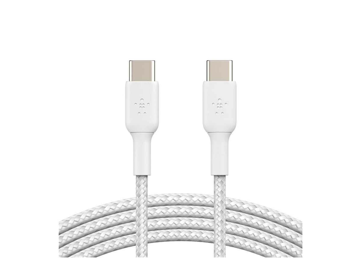 BELKIN BOOST CHARGE USB-C to USB-C Cable Braided 2m White