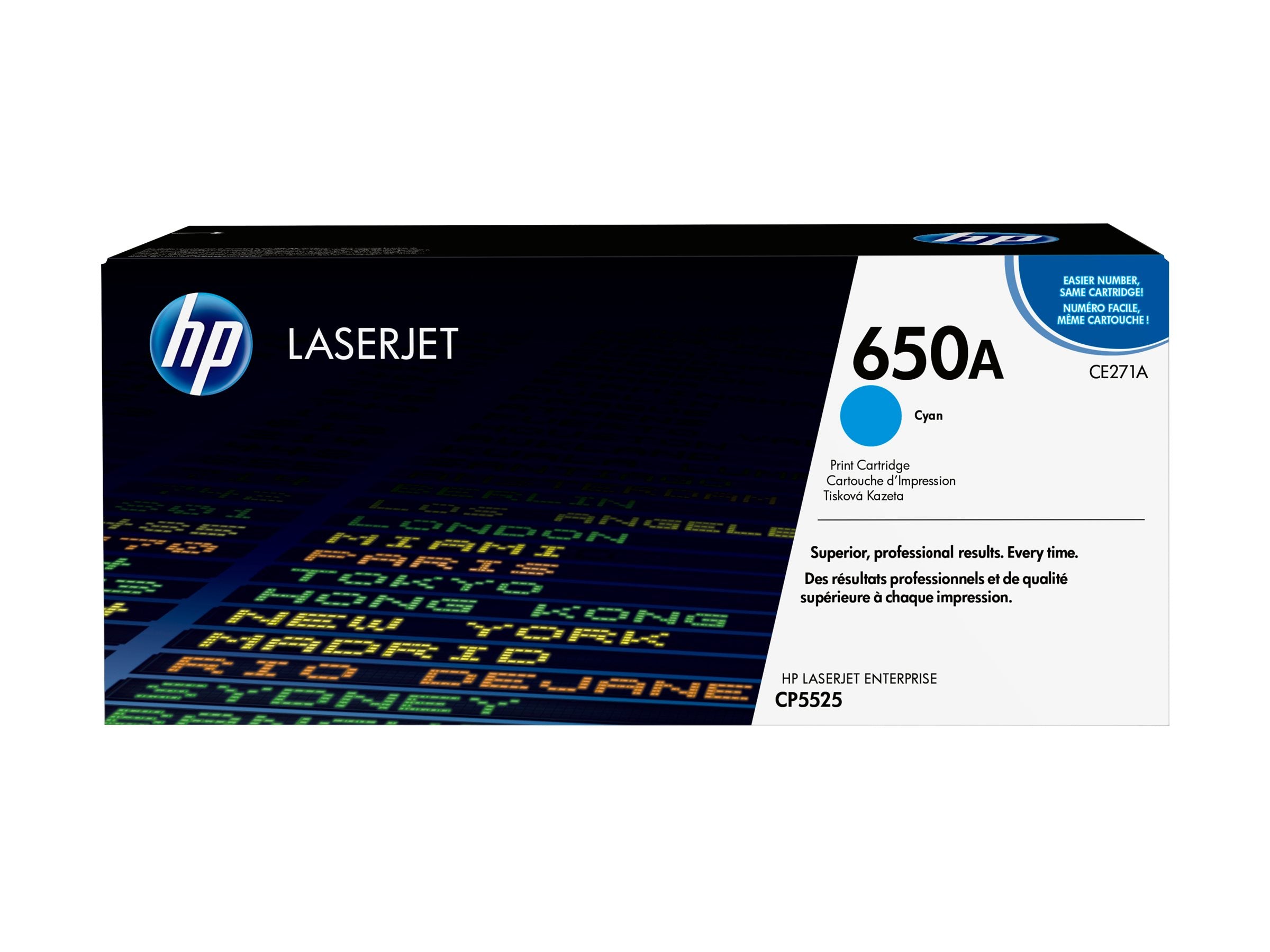 HP original Colour LaserJet CE271A Toner cartridge cyan standard capacity 15.000 pages 1-pack
