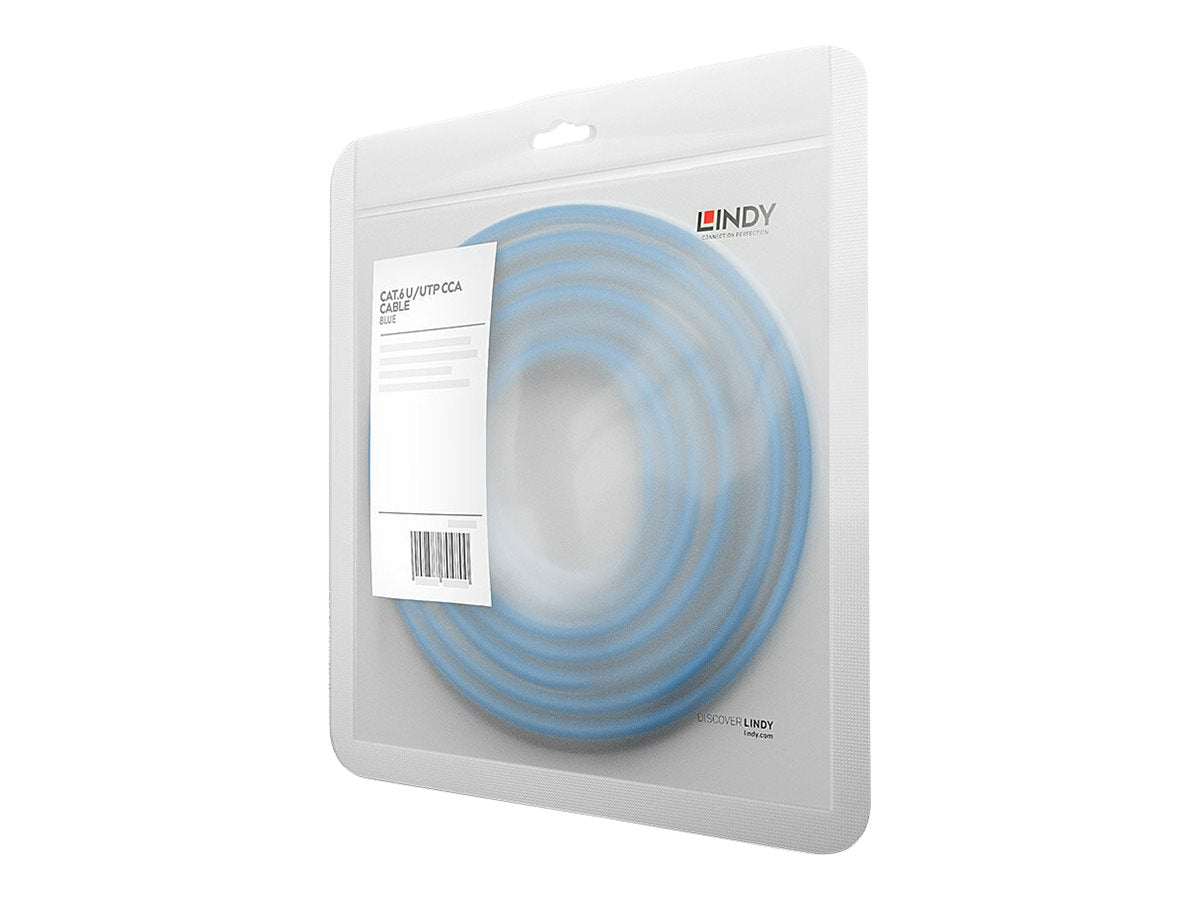 LINDY Basic Cat.6 U/UTP Cable Blue 0.3m