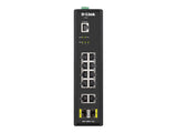 D-LINK 12 Port L2 Industrial Smart Managed Switch with 10 x 1GBaseTX ports and 2 x SFP ports