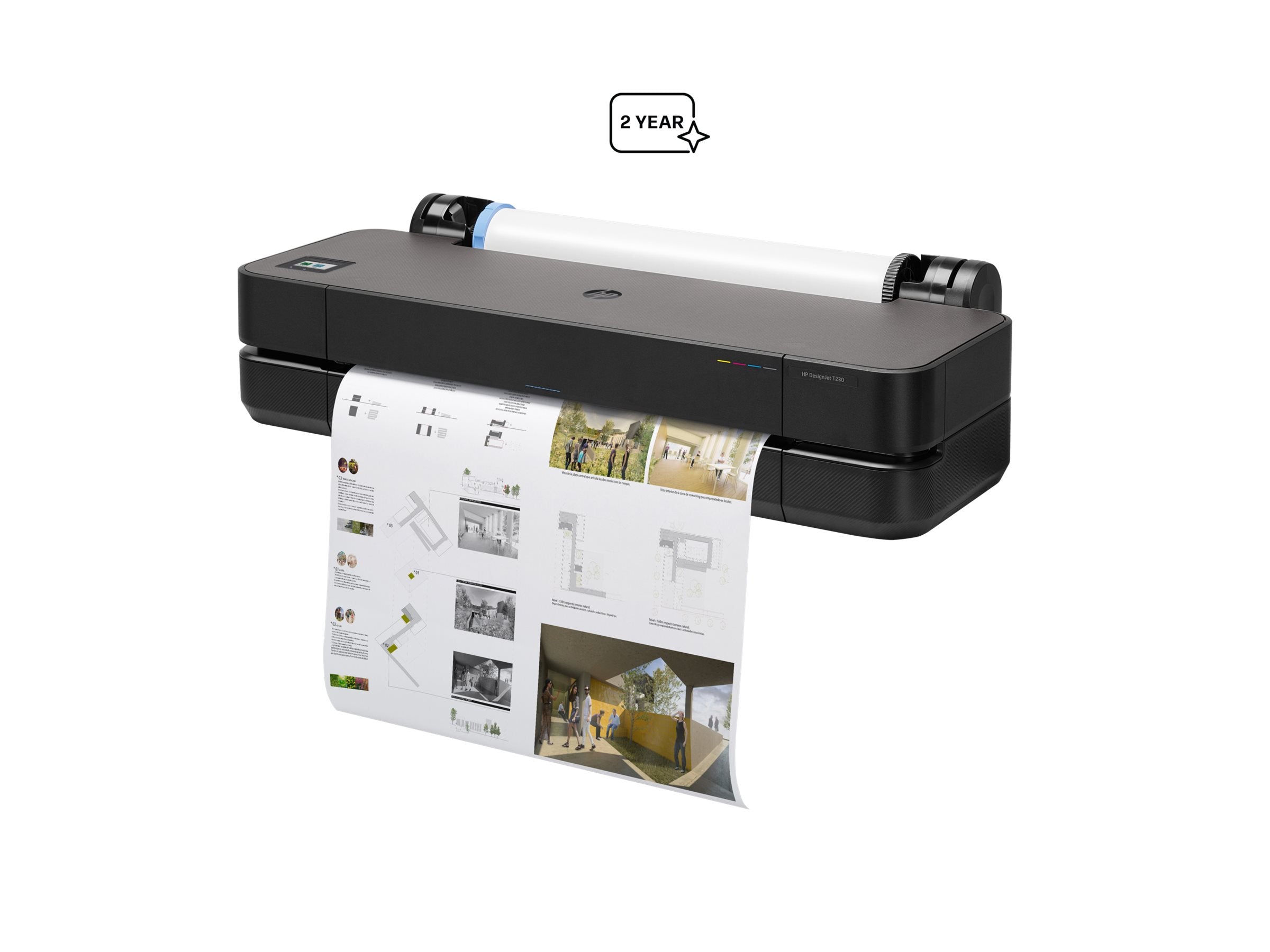 HP DesignJet T230 24p LFP 2025 Colour Ink-Jet A1 ANSI D 2400x1200dpi 0.58 min/page USB LAN Wi-Fi