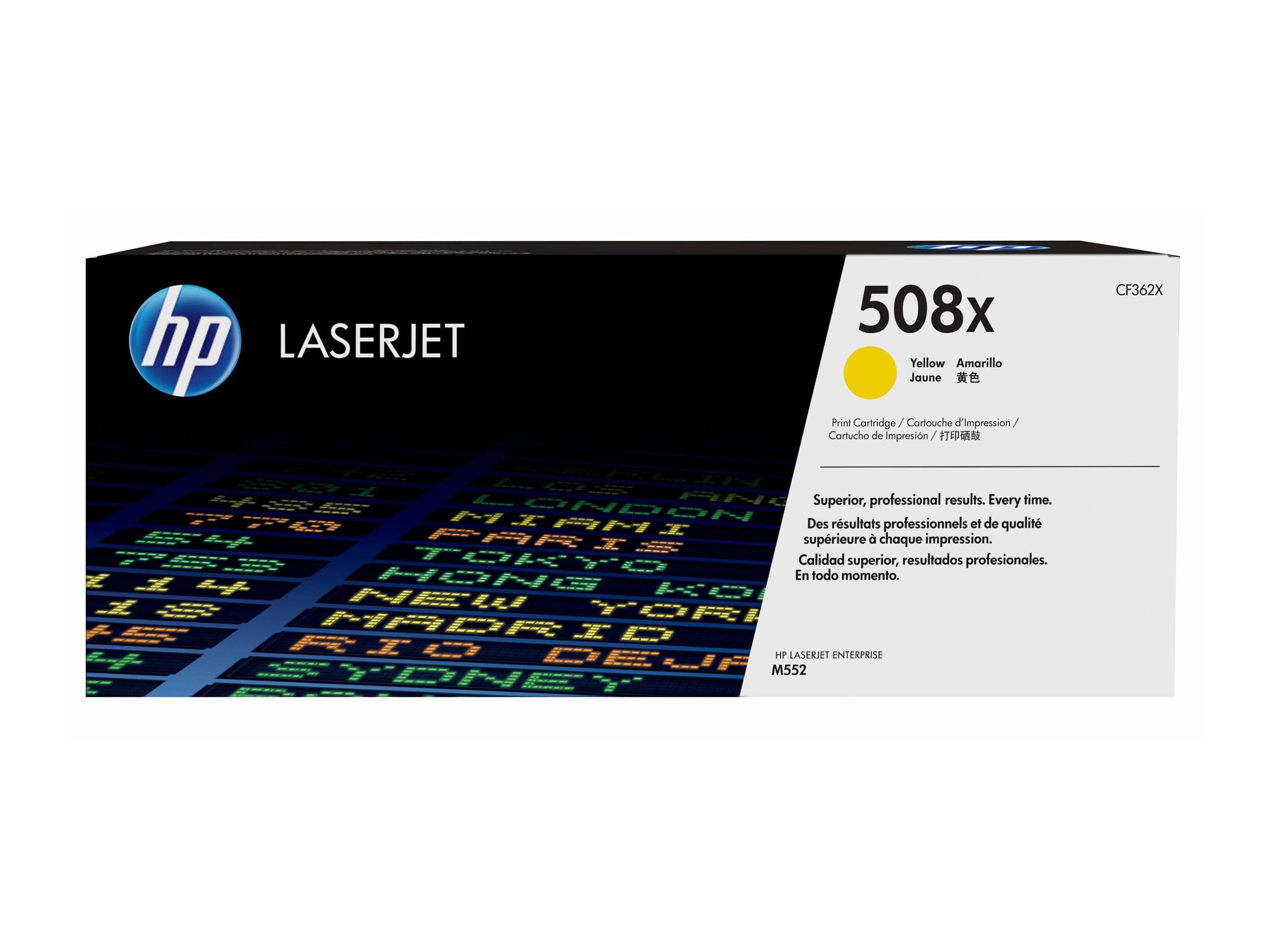 HP 508X original Toner cartridge CF362X yellow 9.500 pages high capacity