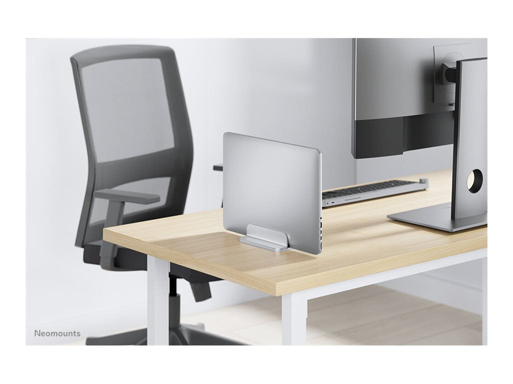 NEOMOUNTS vertical laptop stand silver