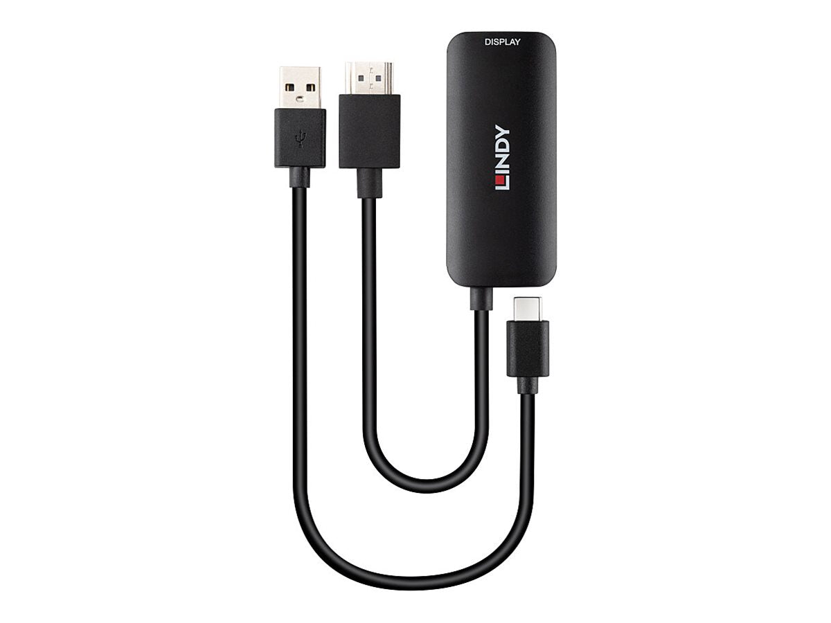 LINDY HDMI to USB Type C Converter with USB Power