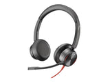 HP Poly Blackwire 8225 Stereo Microsoft Teams Certified USB-C Headset +USB-C/A Adapter