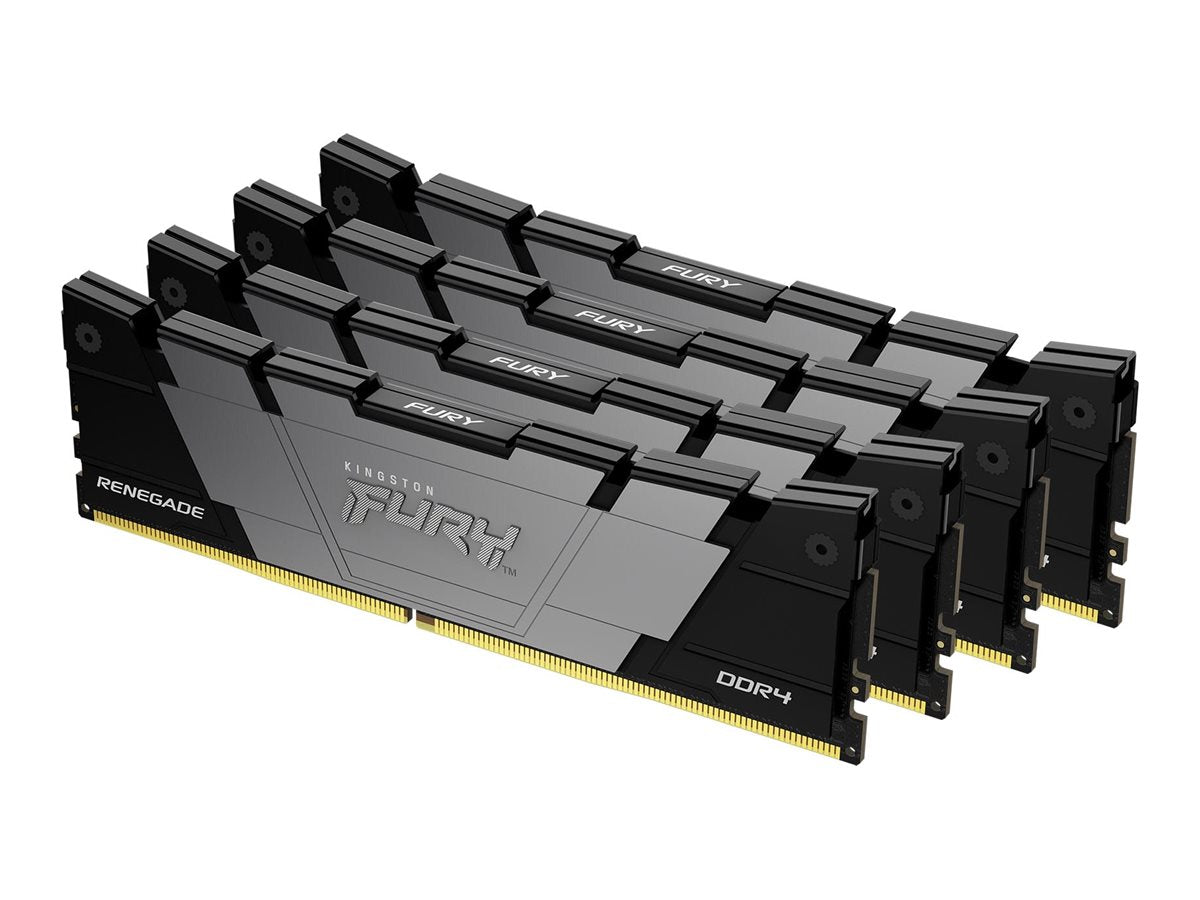 KINGSTON 128Go 3600MT/s DDR4 CL18 DIMM Kit of 4 FURY Renegade Black