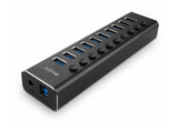 LINDY 10 Port USB 3.0 Hub with On/Off Switches