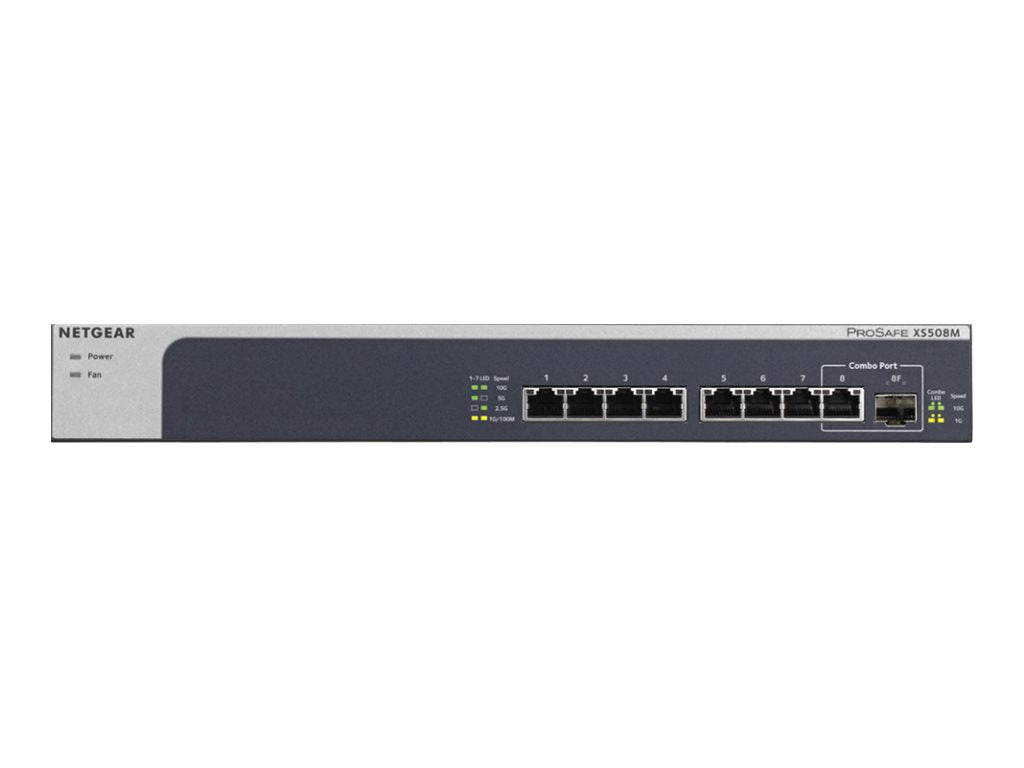 NETGEAR XS508M Switch 8 ports Multi-Gigabit 10/5/2,5/1 Gbps & 1 sfp+