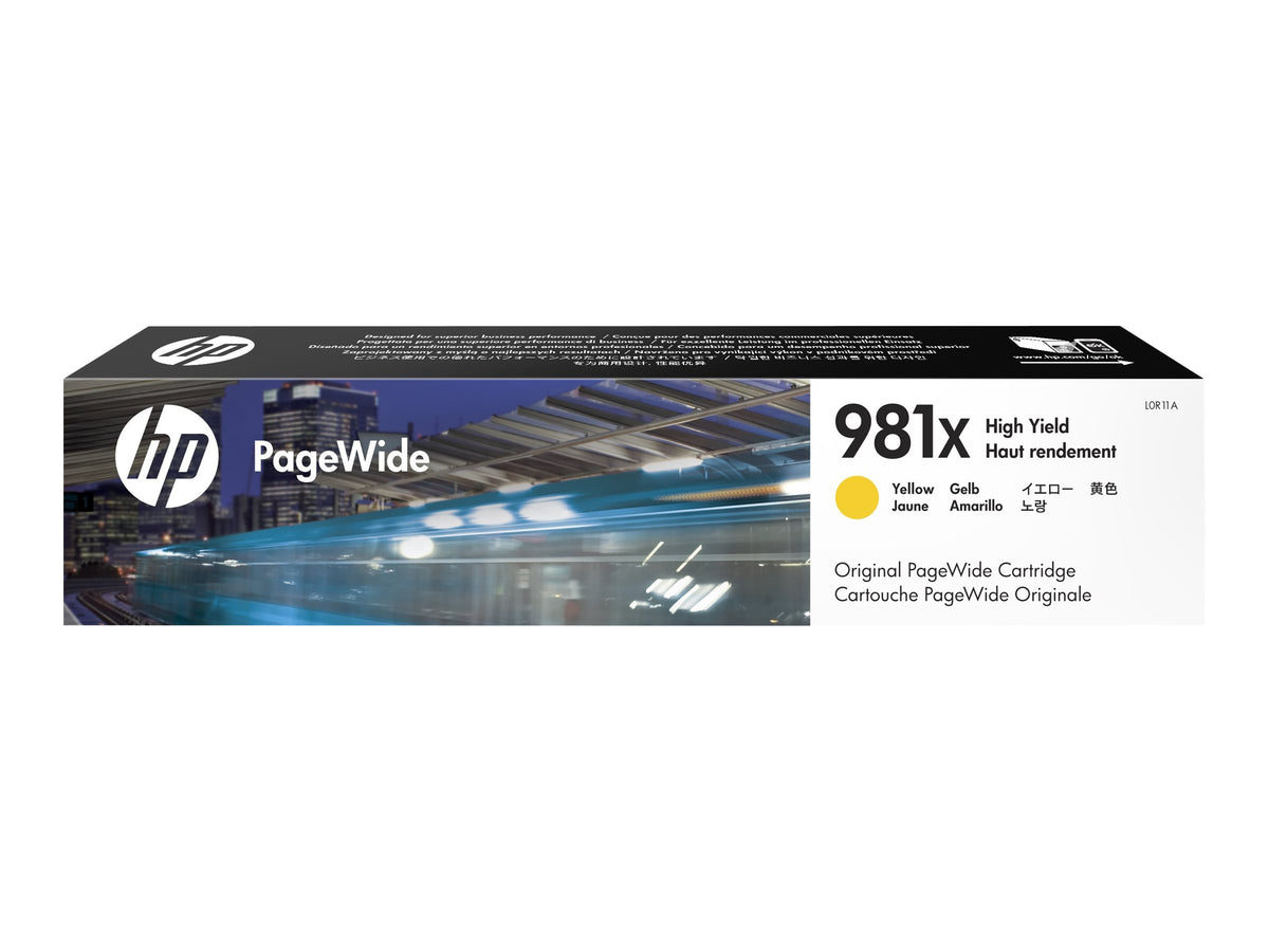 HP 981X original High Yield Yellow PageWide Cartridge L0R11A