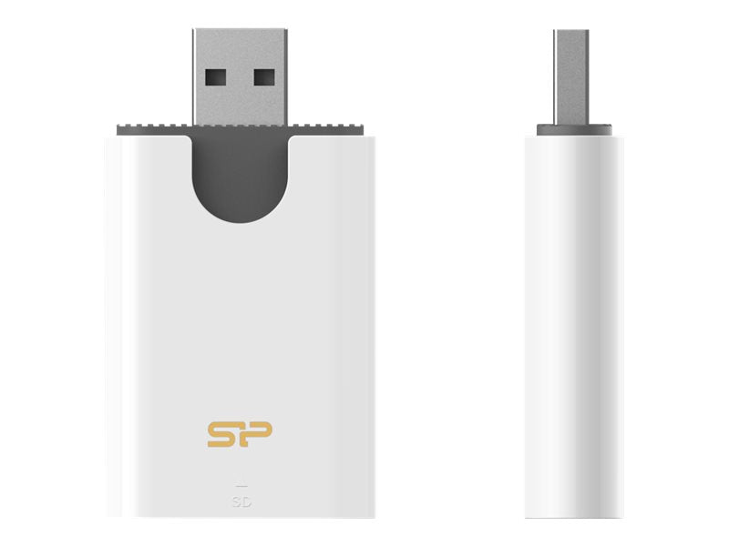 SILICON POWER Combo USB 3.1 Card Reader microSD and SD White