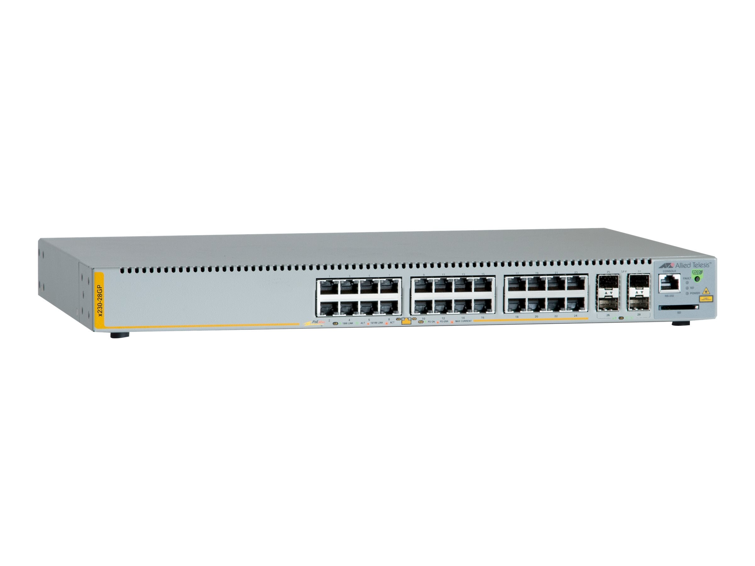 ALLIED AT-X230-28GP-50 Switch Niv.2 24 Giga PoE+ & 4 SFP