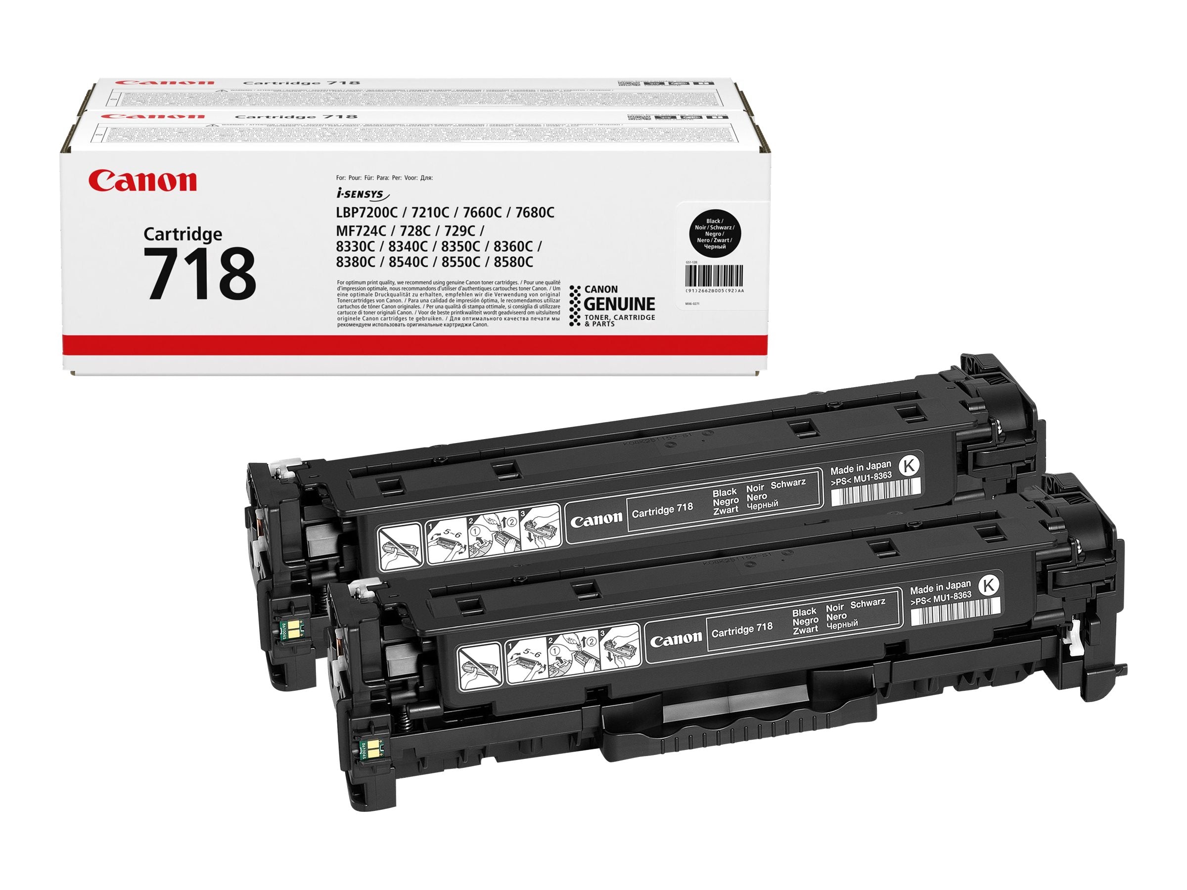 Toner/718 CLBP Cartridge 2pk BK