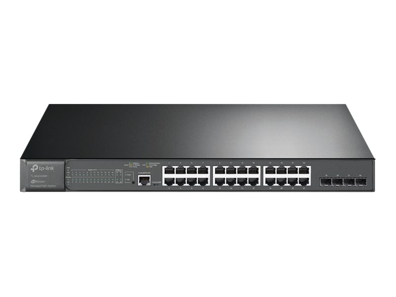 TP-LINK JetStream 28-Port Gigabit L2+ Managed Switch with 24-Port PoE+