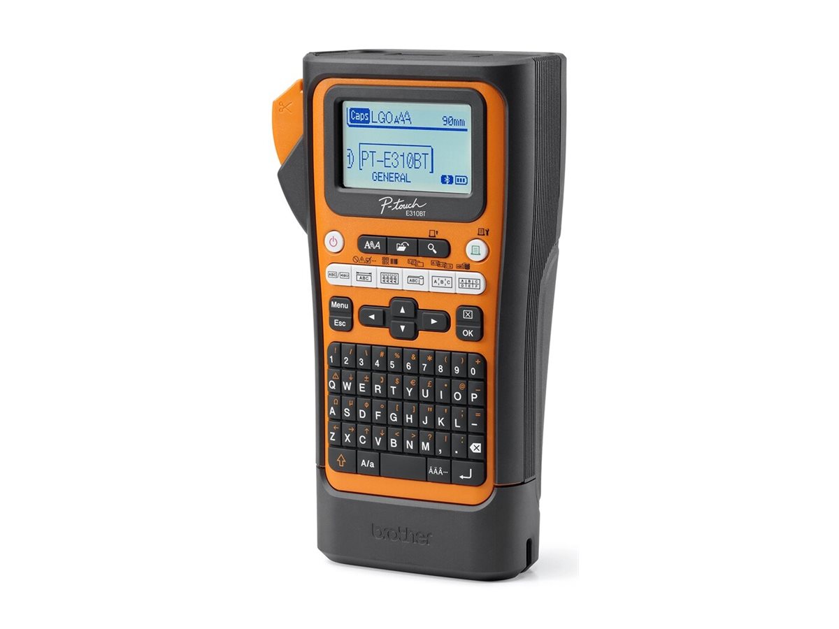 BROTHER Bluetooth connectable electrician labeling machine 18mm ribbon max QWERTY keyboard delivered with case