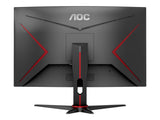 AOC G2 C24G2AE/BK écran plat de PC 59,9 cm (23.6") 1920 x 1080 pixels Full HD LED Noir, Rouge