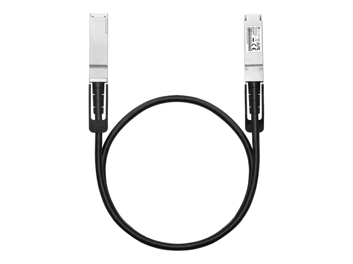 TP-Link Omada SM9220-1M câble InfiniBand et a fibres optiques QSFP28 Twinax Noir