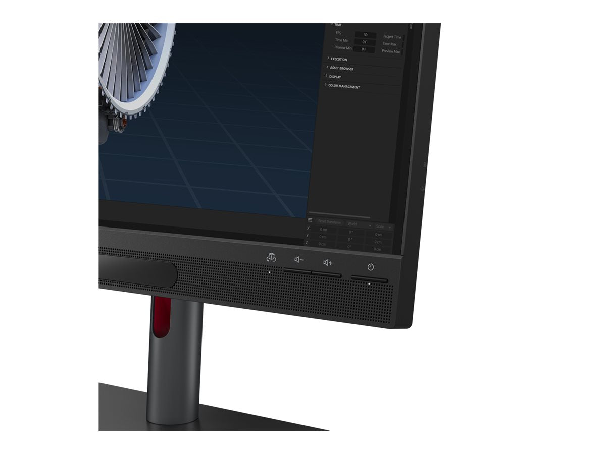 LENOVO ThinkVision 27 3D LED Écran 27p 3840x2160 4K 60Hz IPS 310cd/m2 1200:1 HDR10 4ms HDMI DisplayPort USB-C speakers