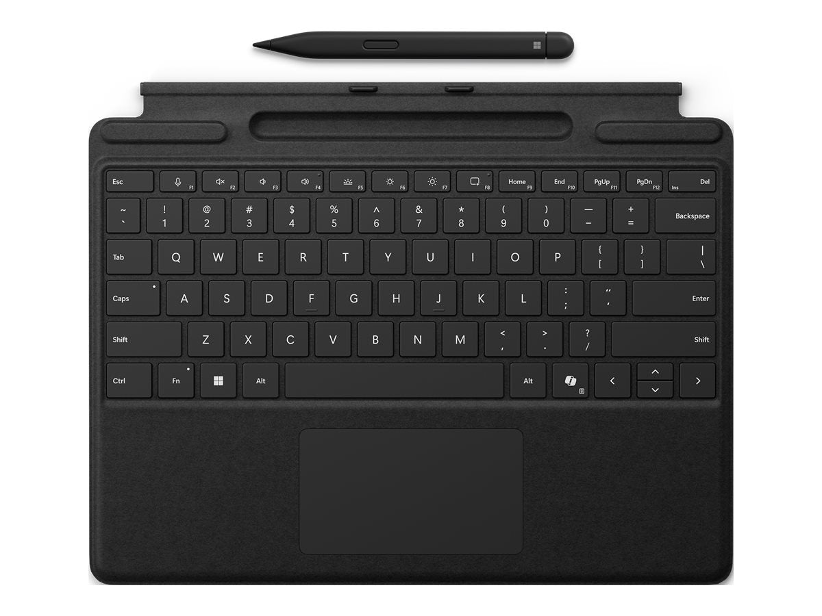 MICROSOFT Surface - Bundle Keyboard + Pen 2 - Clavier + Stylet - Trackpad - Surface Pro 8/9/10/11/12 opilot Ready - UK QWERTY - Noir