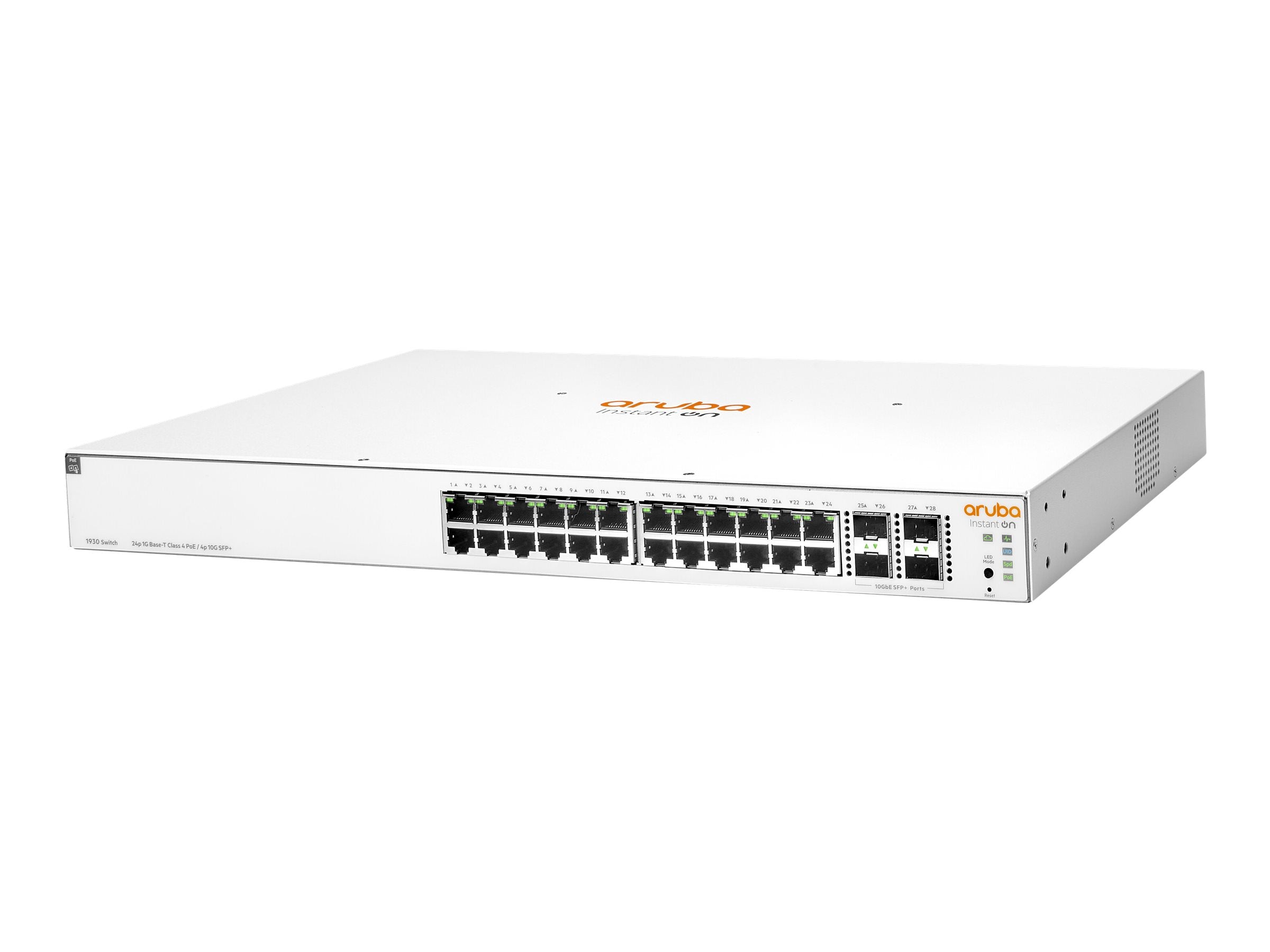 HPE Networking Instant On 1930 24G Class4 PoE 4SFP/SFP+ 195W Switch Commutateur C3 Géré 24 x 10/100/1000 PoE+4 x 1 Gigabit/10 Gb