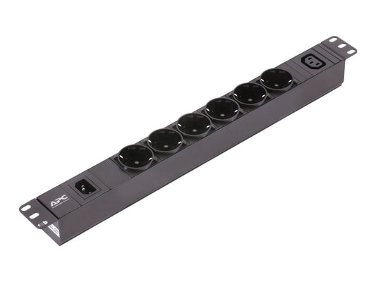 APC Easy PDU EPDU1010B-SCH Basic 1U 10A 230V 6x Schuko & 1x C13 C14 stekker