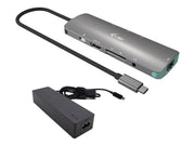I-TEC USB C Metal Nano Dock 1xHDMI 4K 1xSD + 1xmicroSD Kartenleser 1xGLAN 1xAudio 3x USB 3.0 Port 1x USB-C PD + Charger 100W