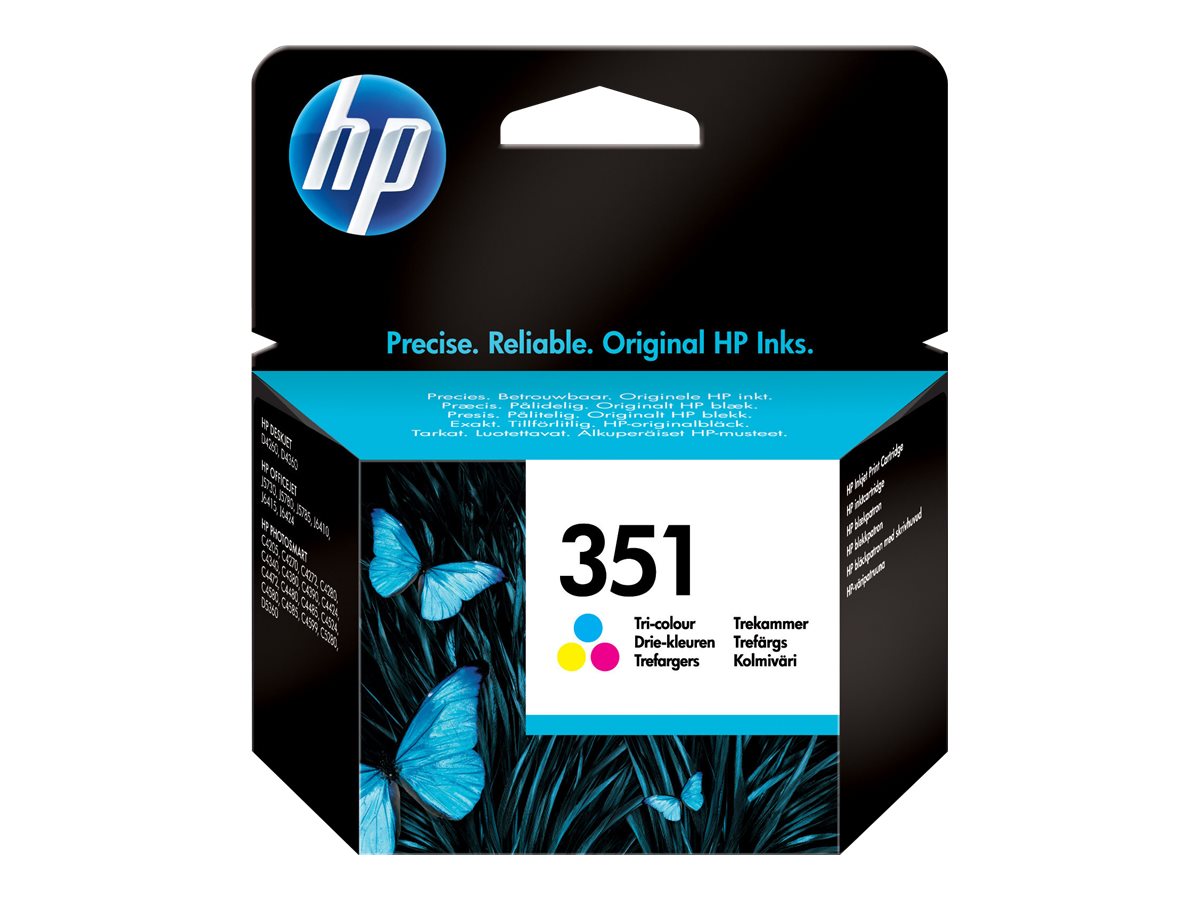 HP 351 original Ink cartridge CB337EE UUS tri-colour low capacity 3.5ml 170 pages 1-pack