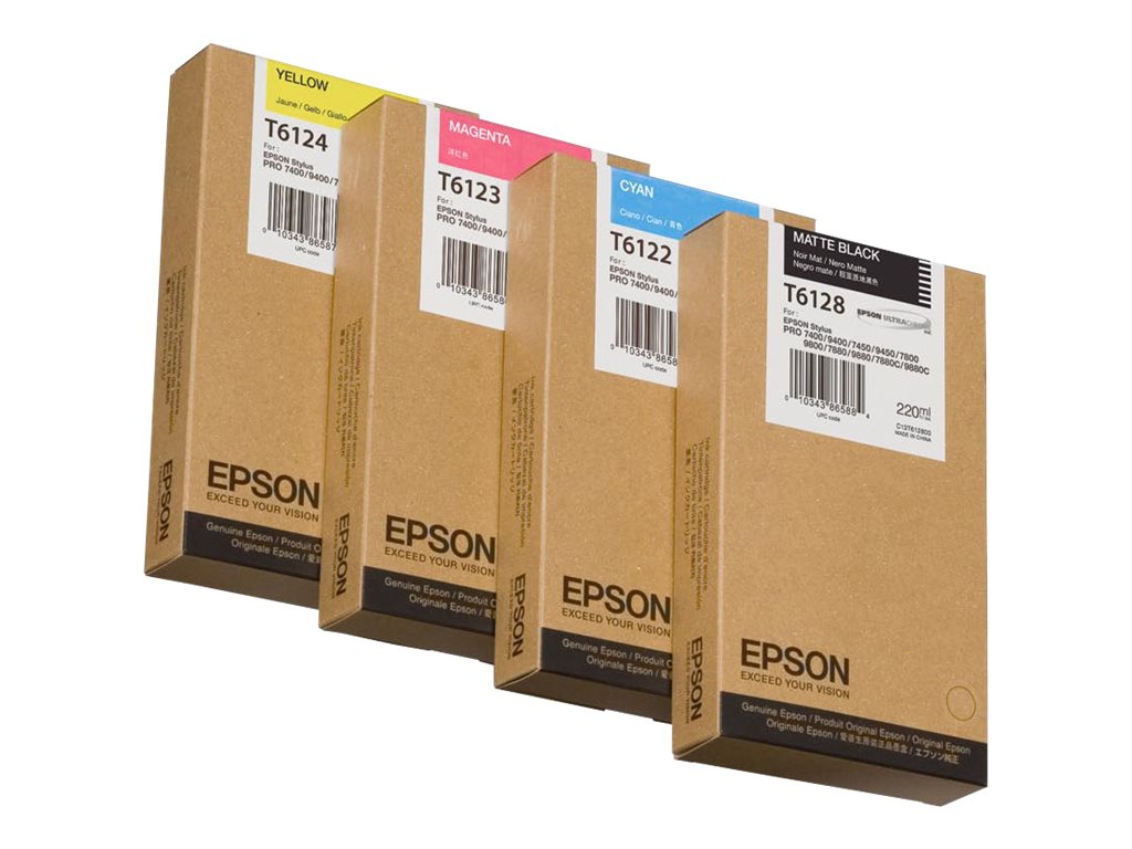 EPSON T6122 cartouche dencre cyan capacité standard 220ml pack de 1