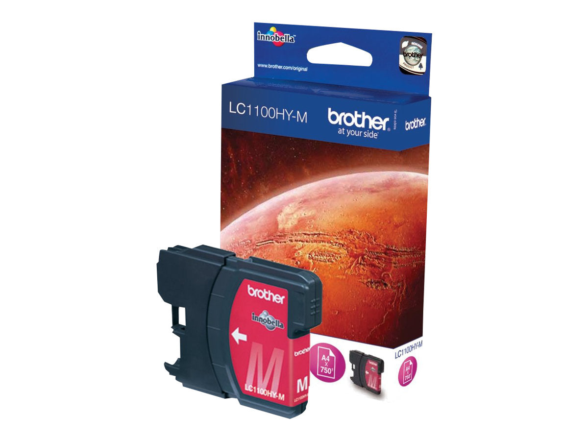 BROTHER LC-1100 cartouche d encre magenta haute capacité 16ml 750 pages pack de 1