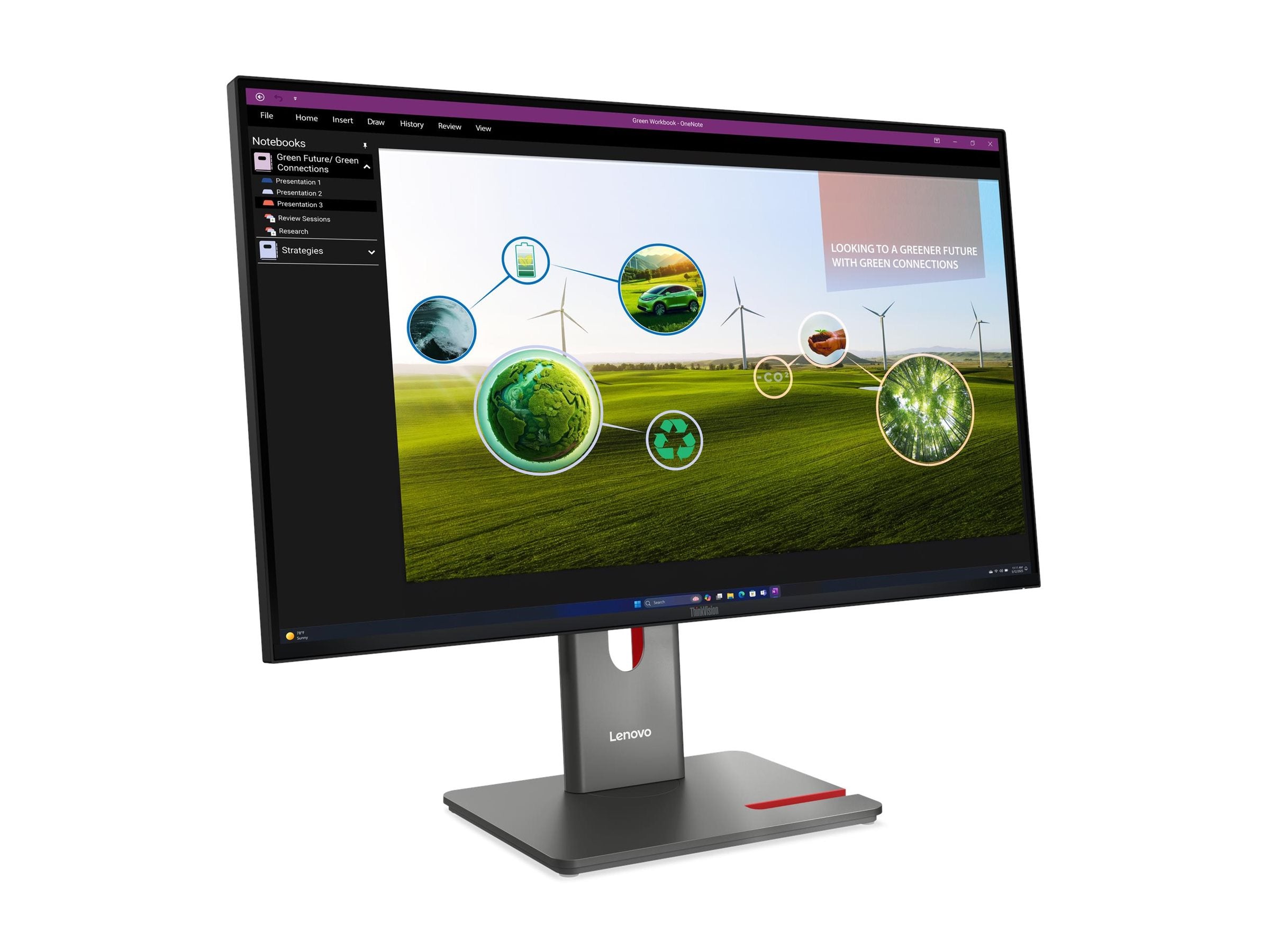 LENOVO ThinkVision P27Q-40 LED Écran 27p 2560x1440 QHD 120Hz IPS 350cd/m2 1500:1 DisplayHDR 10 4ms HDMI DisplayPort DaisyChain