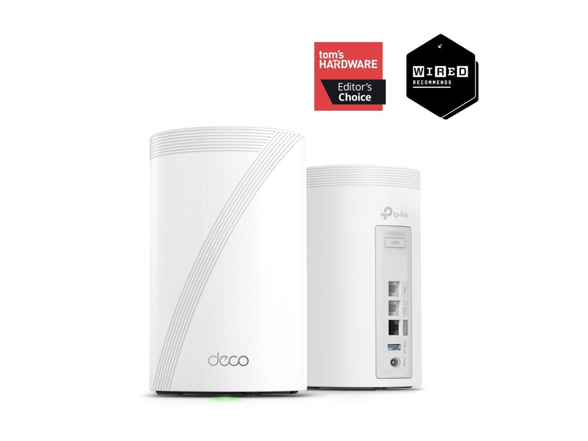 TP-LINK BE14000 Whole Home Mesh Wi-Fi 7 System Tri-Band 2 pack