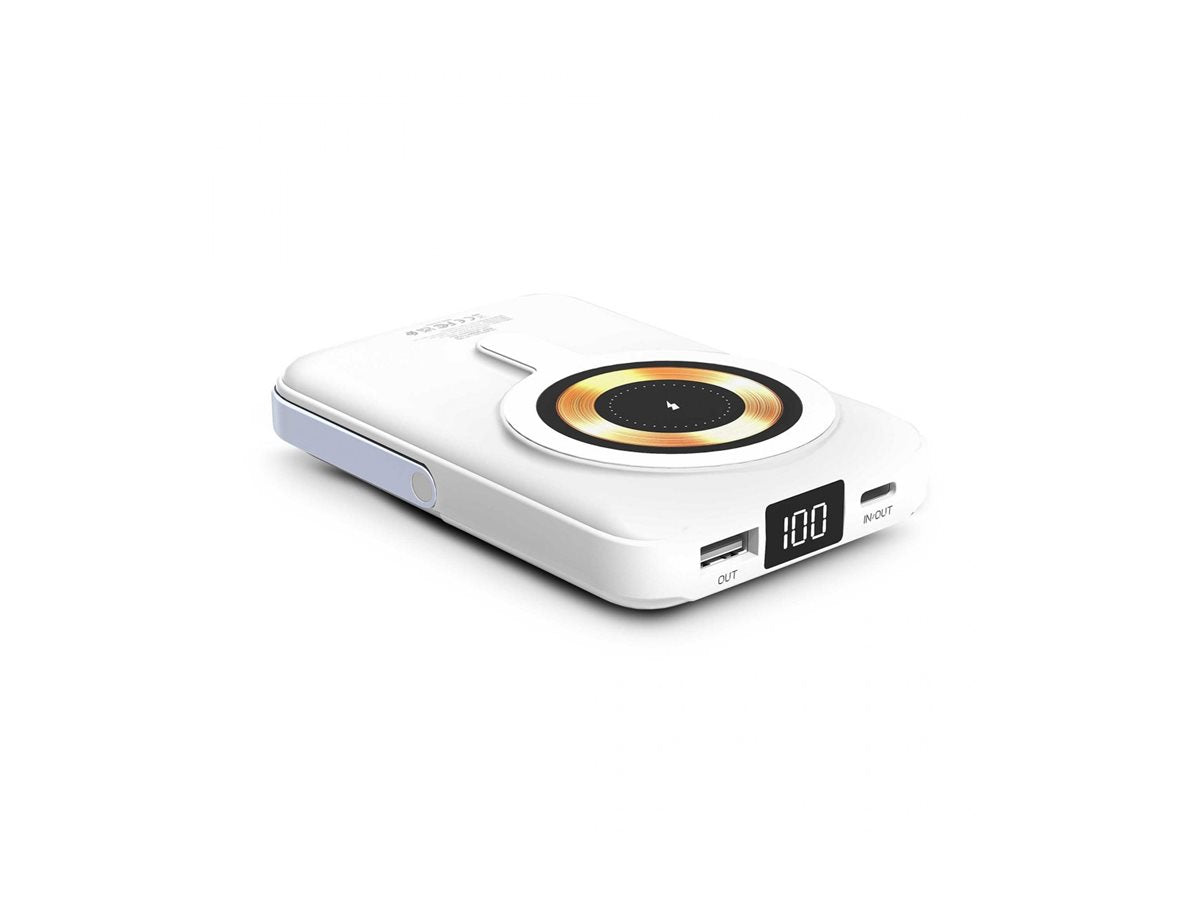 URBAN FACTORY MAGNEE POWER Wireless Magnetic Universal Powerbank 10.000mAh - White Chalk