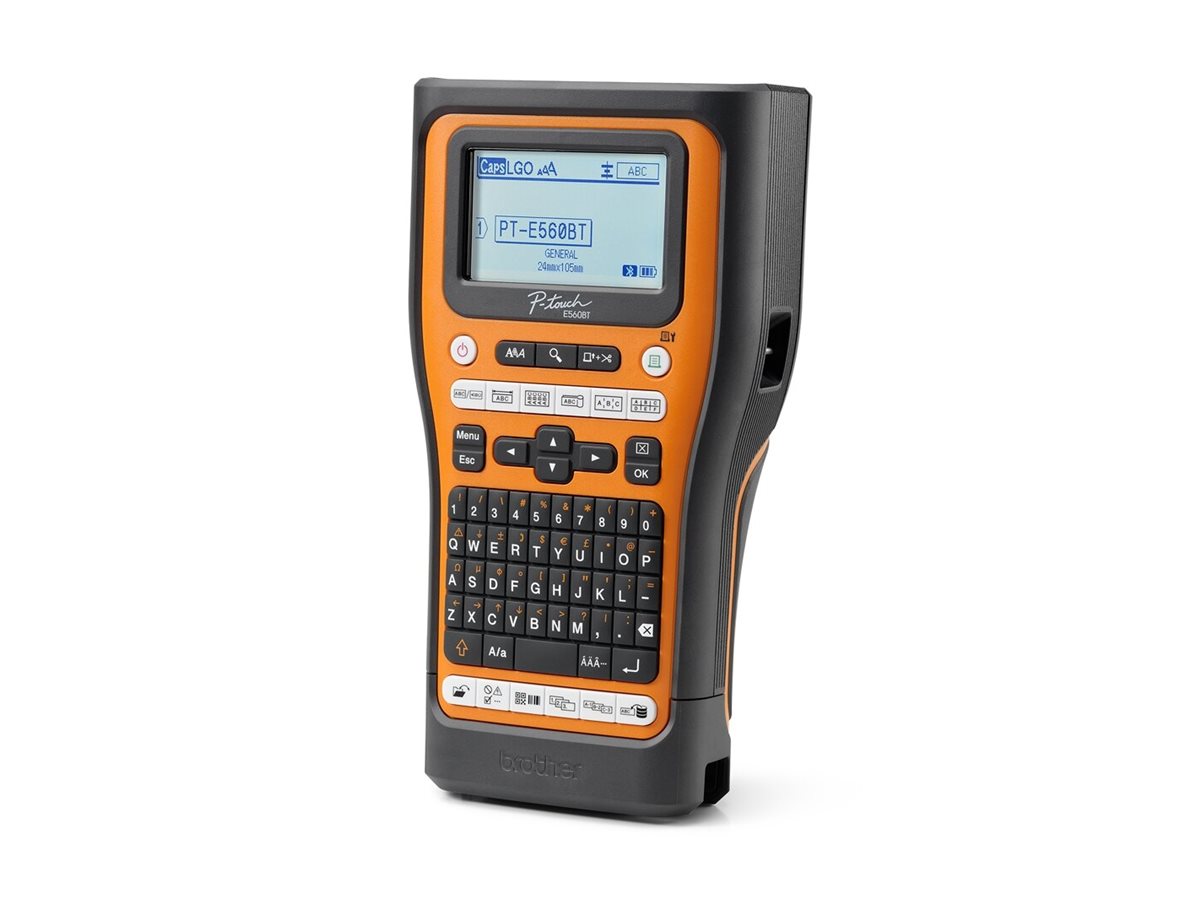 BROTHER Bluetooth connectable electrician labeller 24mm max tape QWERTY keyboard delivered with case and 4 ribbons