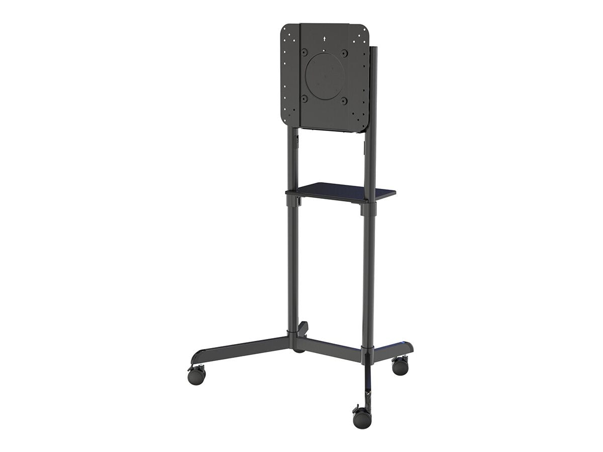 NEOMOUNTS NS-M1250BLACK Support au sol pour écran 37-70p - rotatif - étagère multimédia incluse