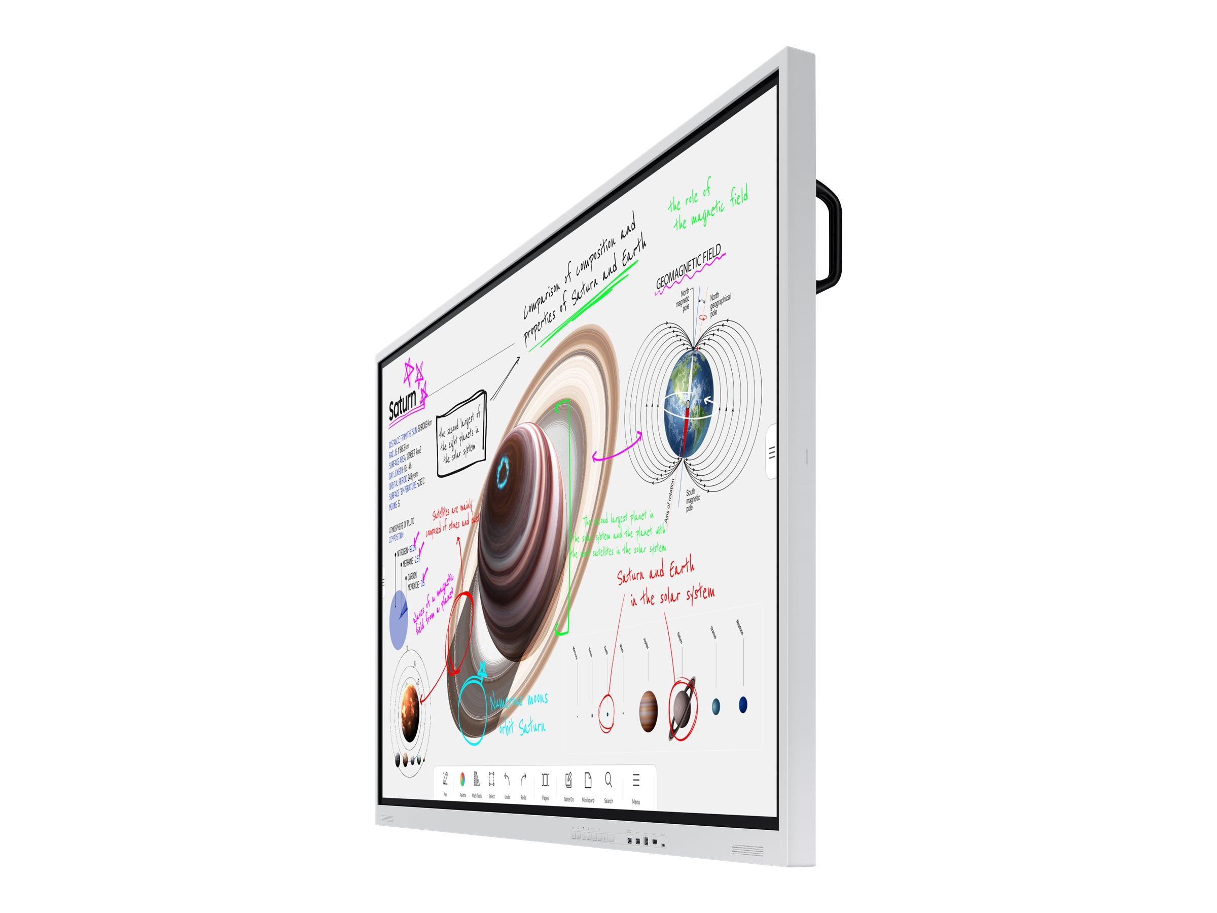 SAMSUNG WM75B Flip 4 75inch Touch Infrared UHD 3840x2160 16:9 300nit without glass 220nit with glass 16/7 3years