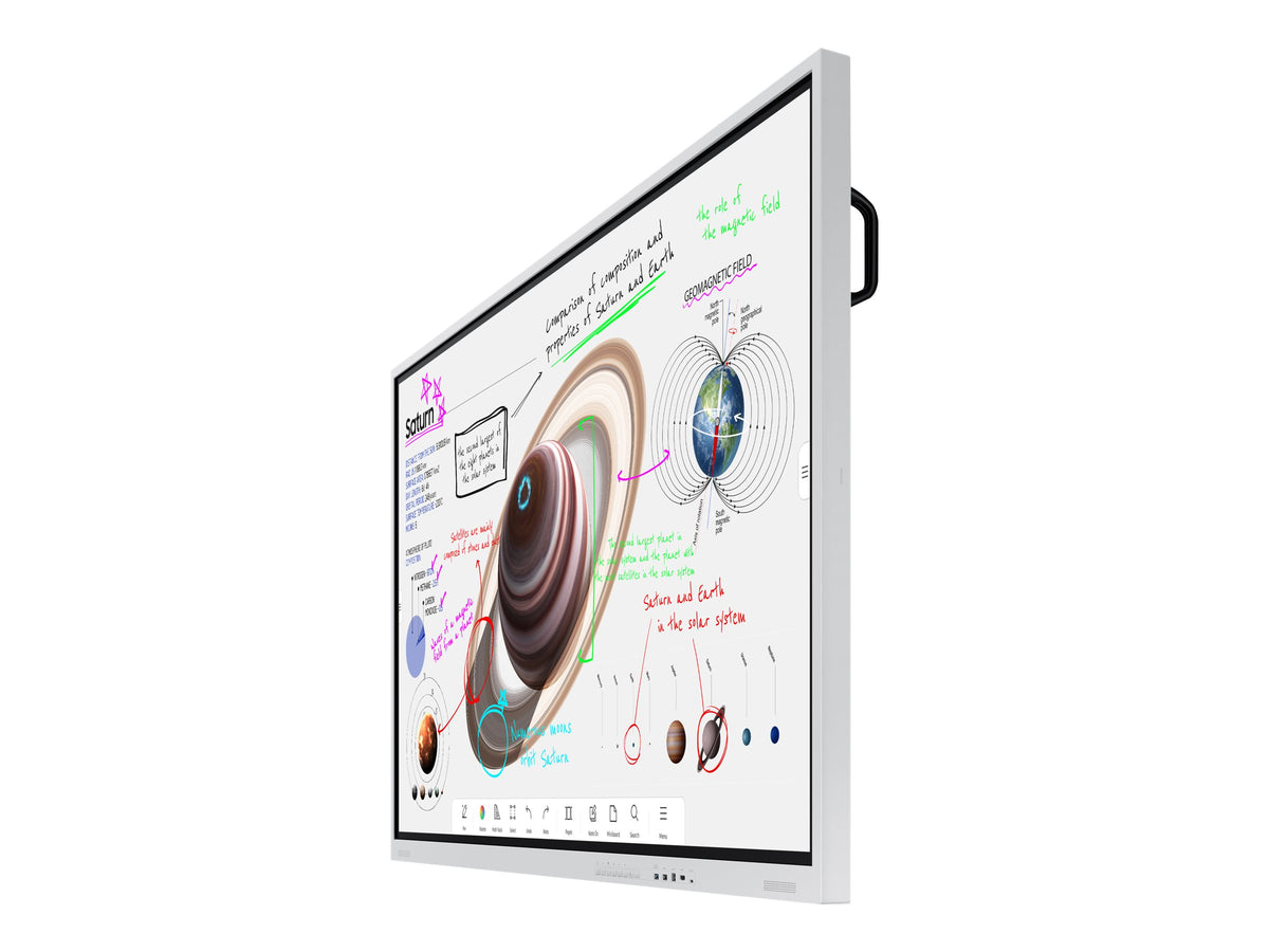 SAMSUNG WM75B Flip 4 75inch Touch Infrared UHD 3840x2160 16:9 300nit without glass 220nit with glass 16/7 3years