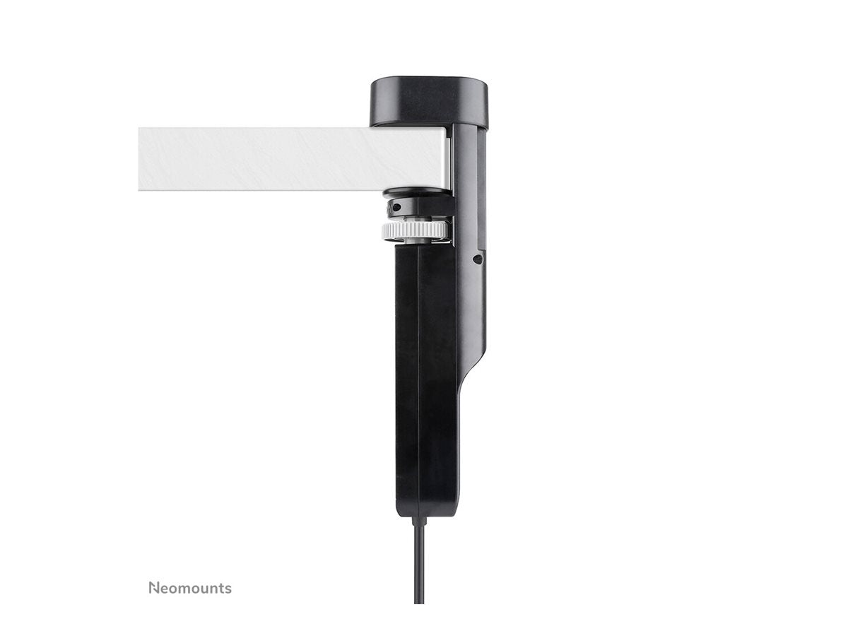 NEOMOUNTS VOLT Desk Clamp socket with Quick-charge USB Ports clamp 0-50mm 3x type-F 230V 1x USB-A 18W 2x USB-C 20W