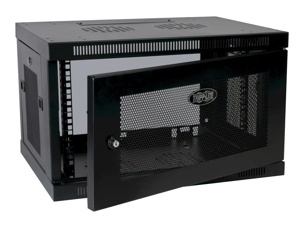EATON TRIPPLITE SmartRack 6U Low-Profile Switch-Depth Wall-Mount Rack Enclosure Cabinet Rack floor mountable BK 6U 19