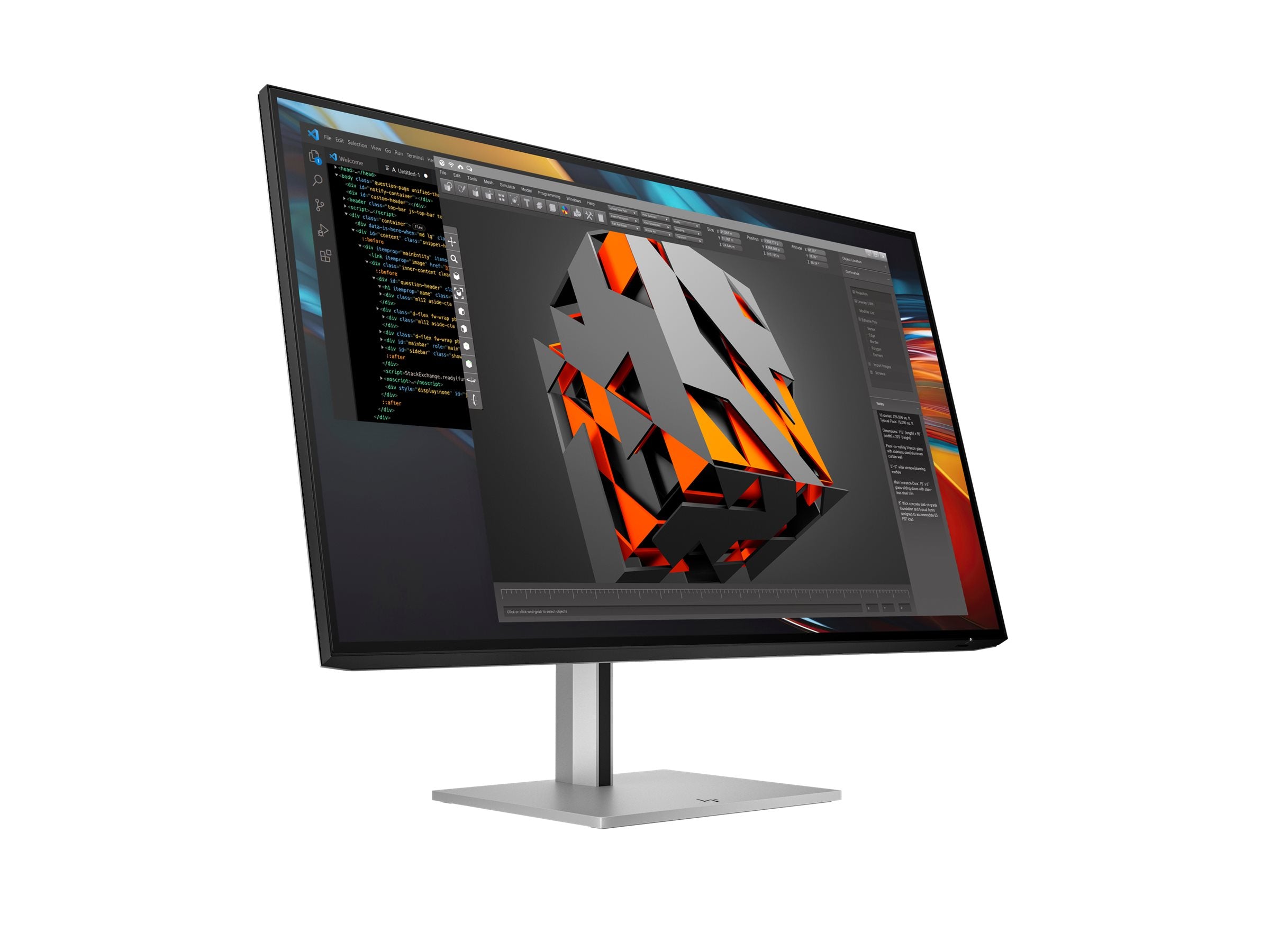 HP Écran 4K Série 7 Pro 732pk 31.5p 4K UHD 3840x2160 HDMI USB-C USB hub DisplayPort