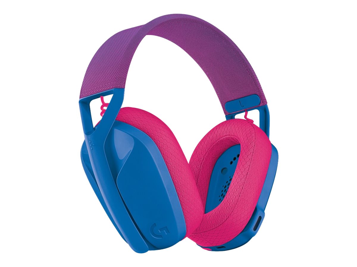 LOGITECH Lightspeed G435 Headset full size Bluetooth / 2.4 GHz radio frequency wireless blue Discord Certified
