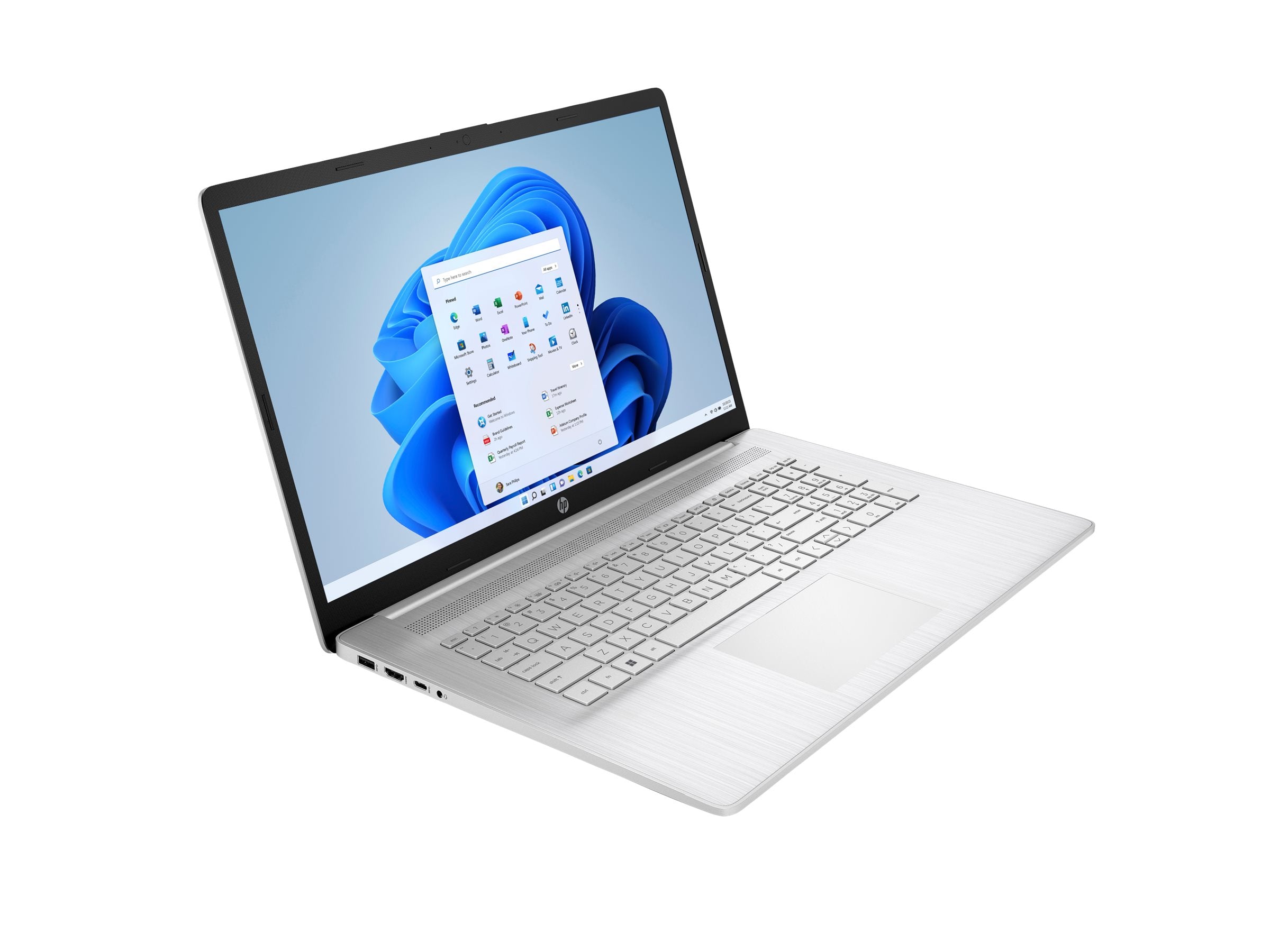 HP Laptop 17-cp2062nf - PC Portable -  AMD Ryzen 3 7320U - 17.3p HD+ - 8Go - 512Go SSD - W11H - Argent naturel